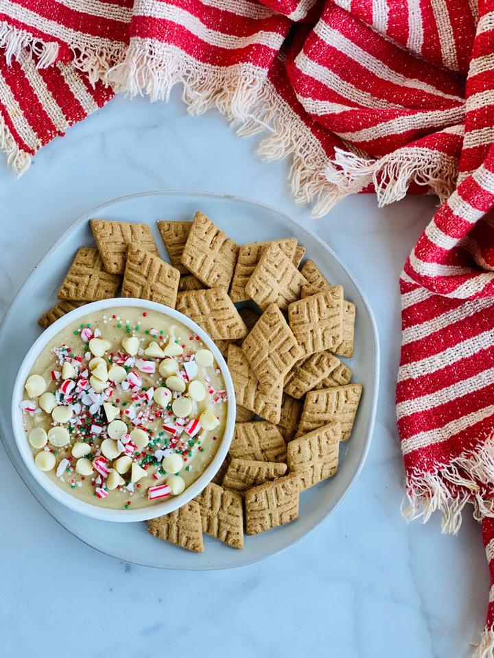 High Protein Candy Cane Dip